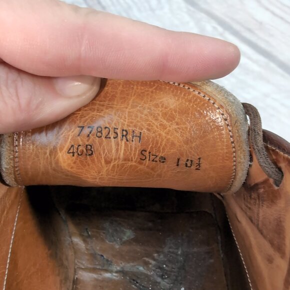 Barker Leather Derby Shoes Men’s 10.5 Brown Made in England Dress Oxfords - Picture 7 of 11